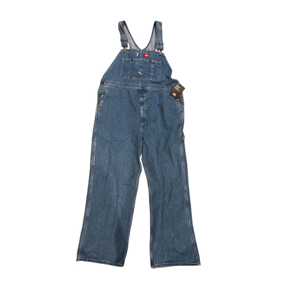 Dickies men’s bib overalls 40x32 in indigo blue. NWT, adjustable straps workwear